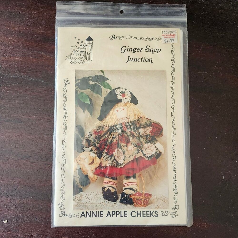 Ginger Snap Junction Annie Apple Cheeks Doll Pattern GSJ-40 16" Patti Funk 1992
